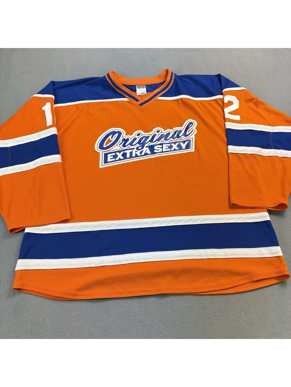 Original Extra Sexy Hockey Jersey Size XL Edmonton Oilers Colors